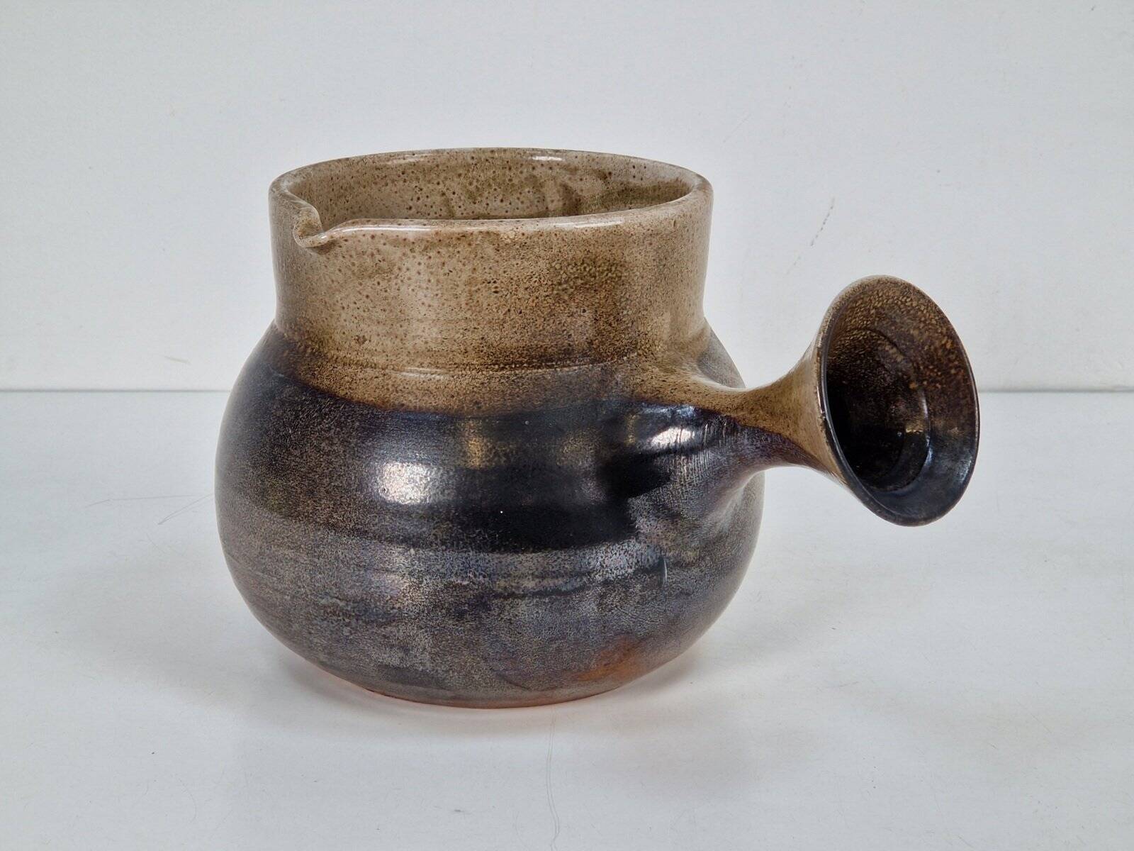 Vintage Glazed Sandstone Jug by Roland Zobel for Atelier Les Cycladen, ​​France, 1970s