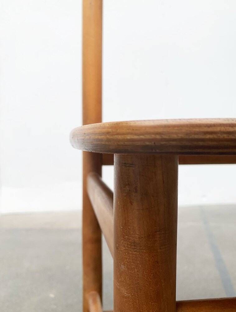 Mid-century wooden chair set of 2, 1960s