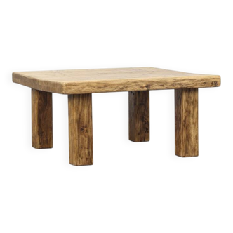 Vintage Rustic Brutalist Coffee Table