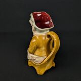 Zoomorphic pitcher pig hotelier waiter