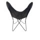 Lounge chair - Butterfly chair - leather - metal - 1990s