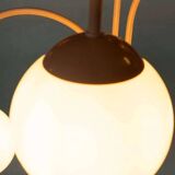 Minimalist floor lamp cascade space age white