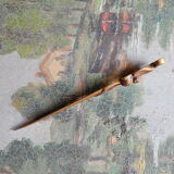 Art Nouveau brass paper cutter