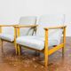 Vintage Armchairs Gfm 142 By Edmund Homa, Gfm, Poland, 1960’s, Set Of 2