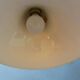 Vintage white glossy suspension Space Age "witch hat"