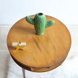 Table ronde d'appoint tripode pieds compas