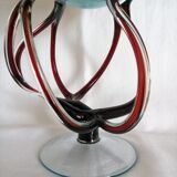 Globe vase with Murano glass lid