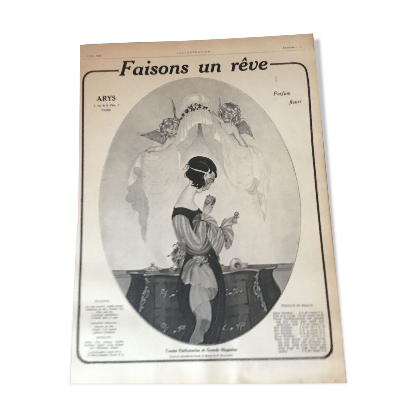 Vintage advertising to frame arys