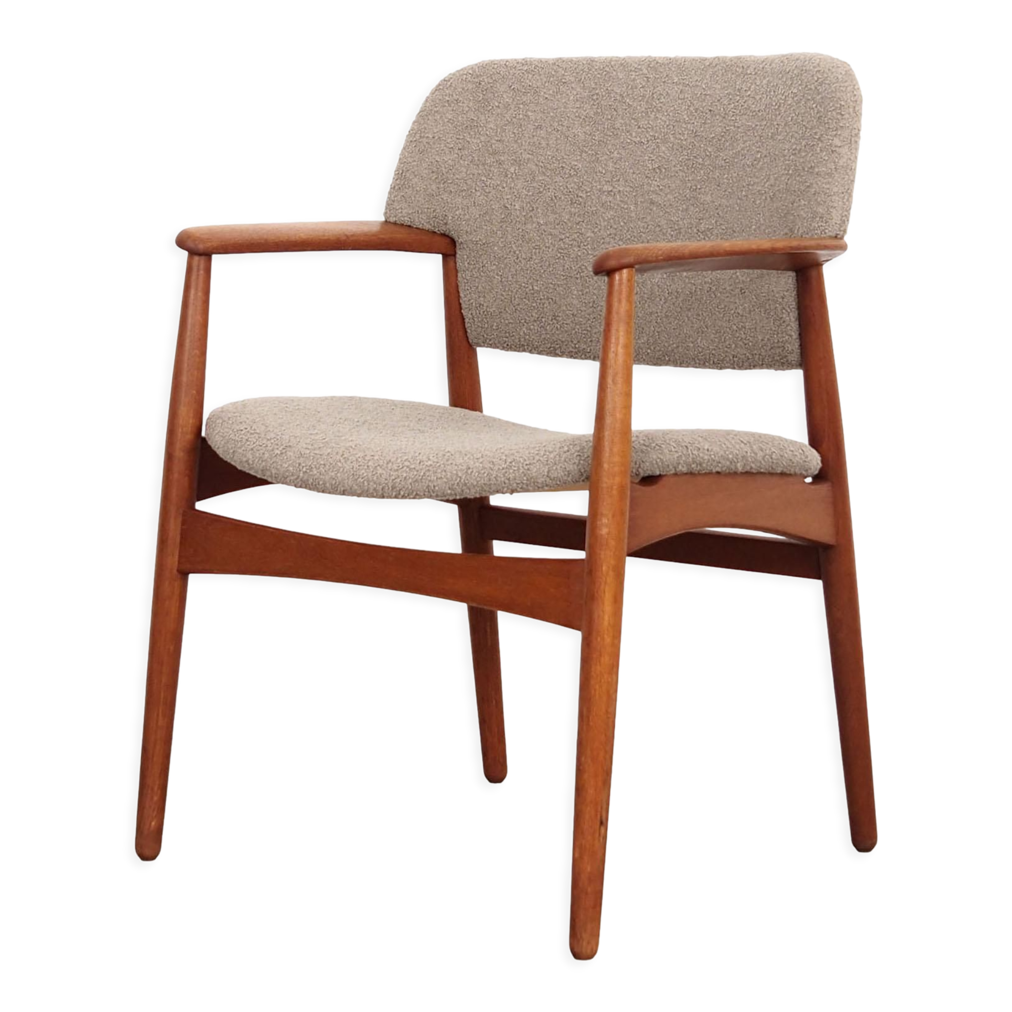 Oak armchair, Danish design, 1960s, designer: Ejner Larsen & Aksel Bender Madsen, production: Fritz
