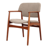 Oak armchair, Danish design, 1960s, designer: Ejner Larsen & Aksel Bender Madsen, production: Fritz