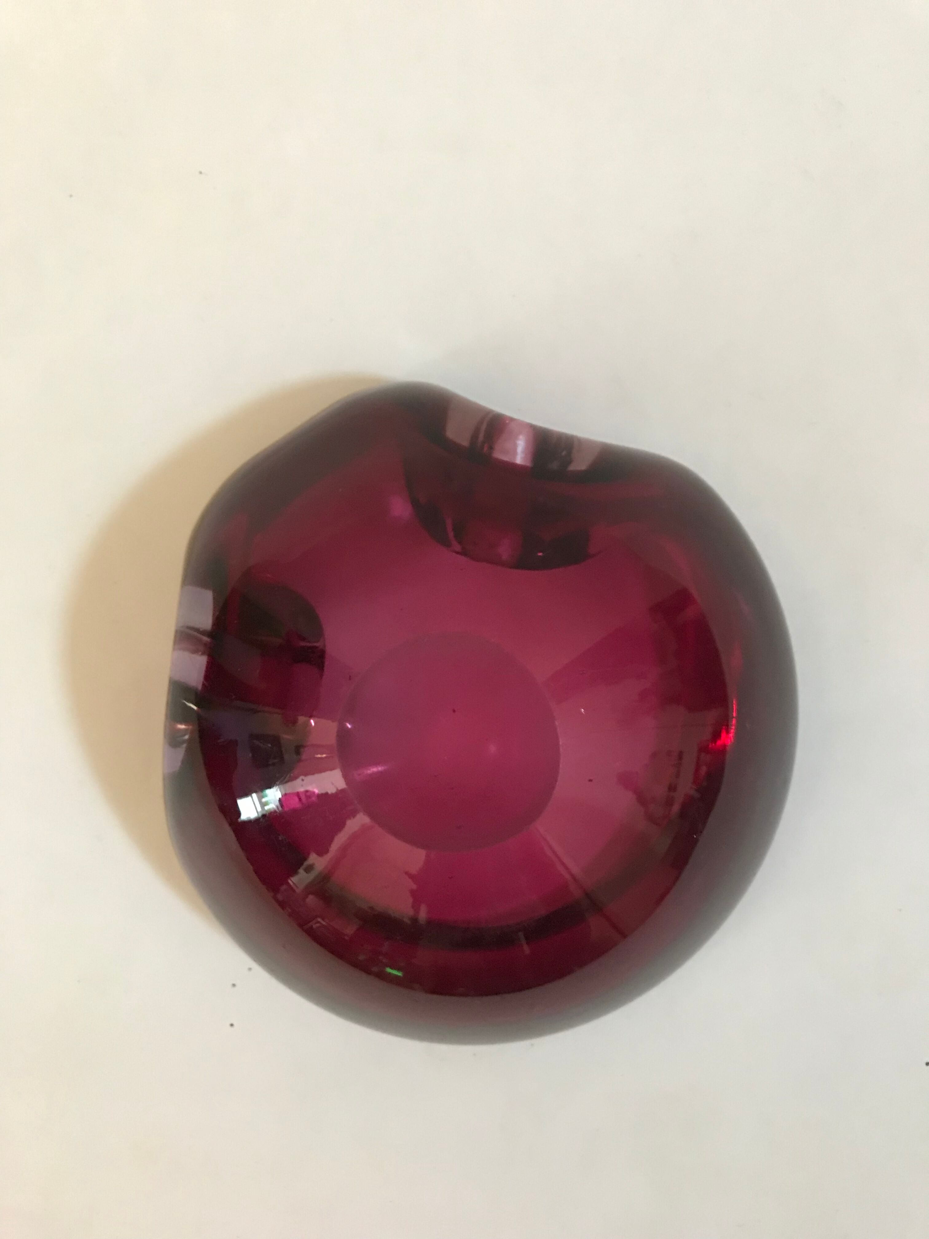 Sommerso ashtray lined pink