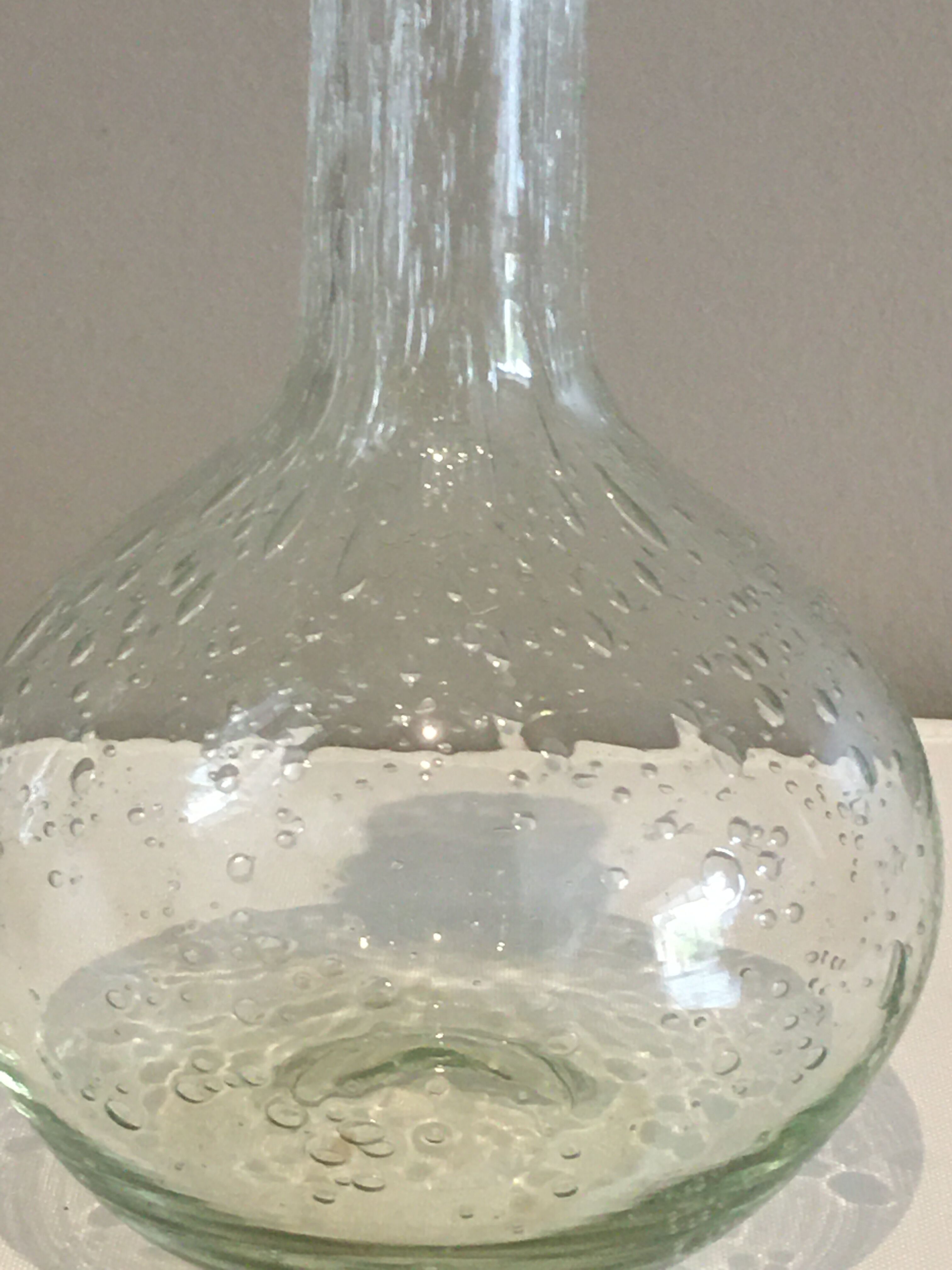 Bubbled glass soliflore vase