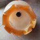 Suspension in opaline globe floral 70s
