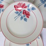 4 vintage dinner plates from the HBCM factory