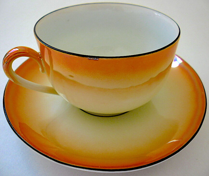 Art-deco bohemian porcelain tea or coffee