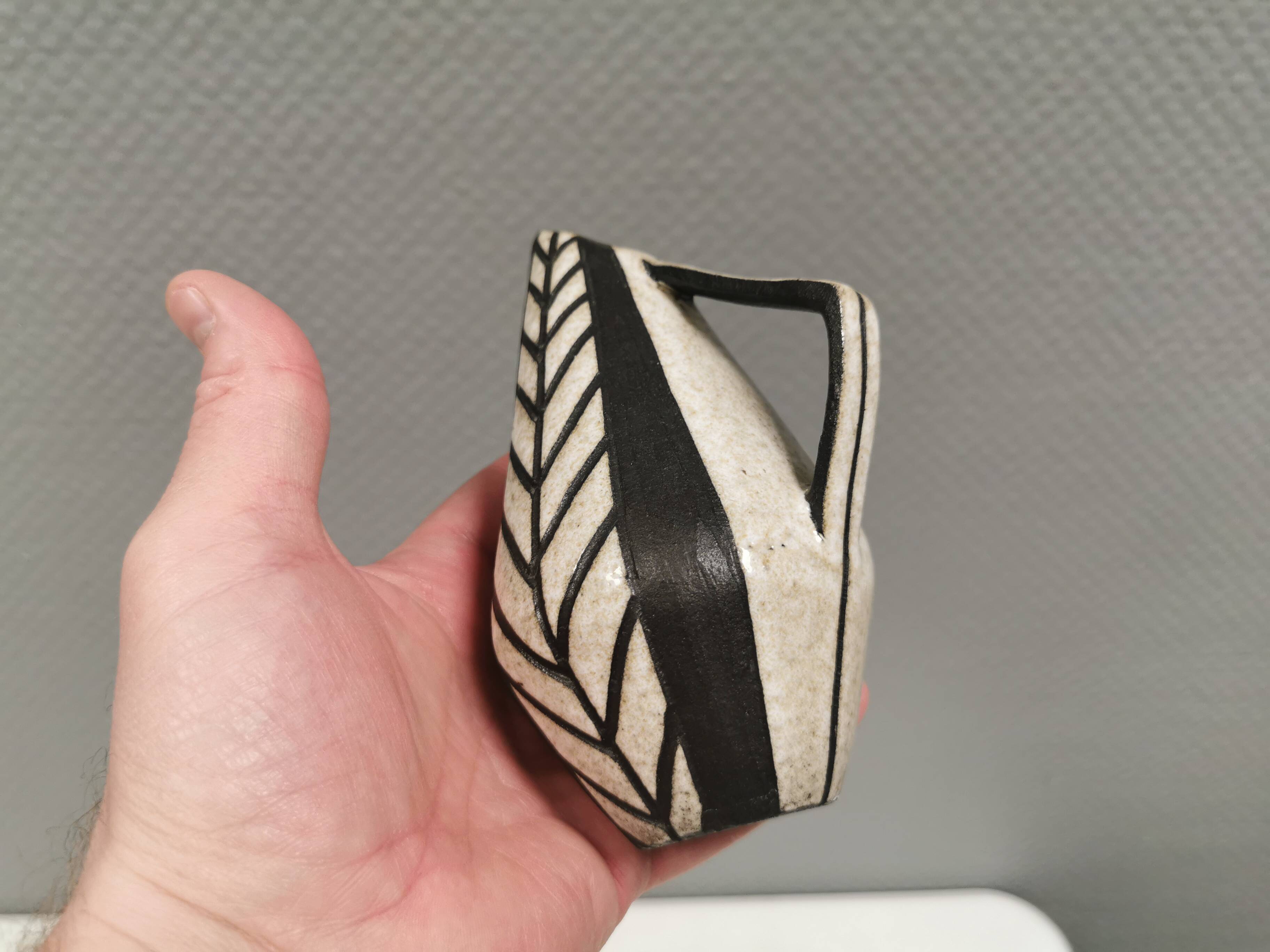 Beautiful ceramic jug by Michael Andersen,  Denmark 1960s