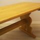 Solid oak dining table, Danish design, 1960s