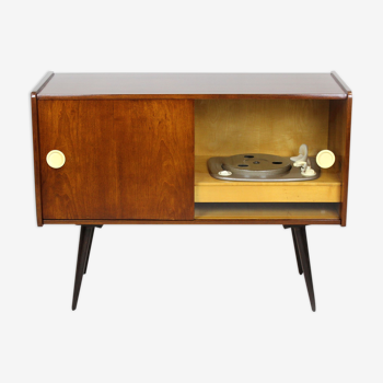 Vintage record player cabinet from Supraphon, 1959