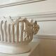 Handmade openwork ceramic fruit bowl