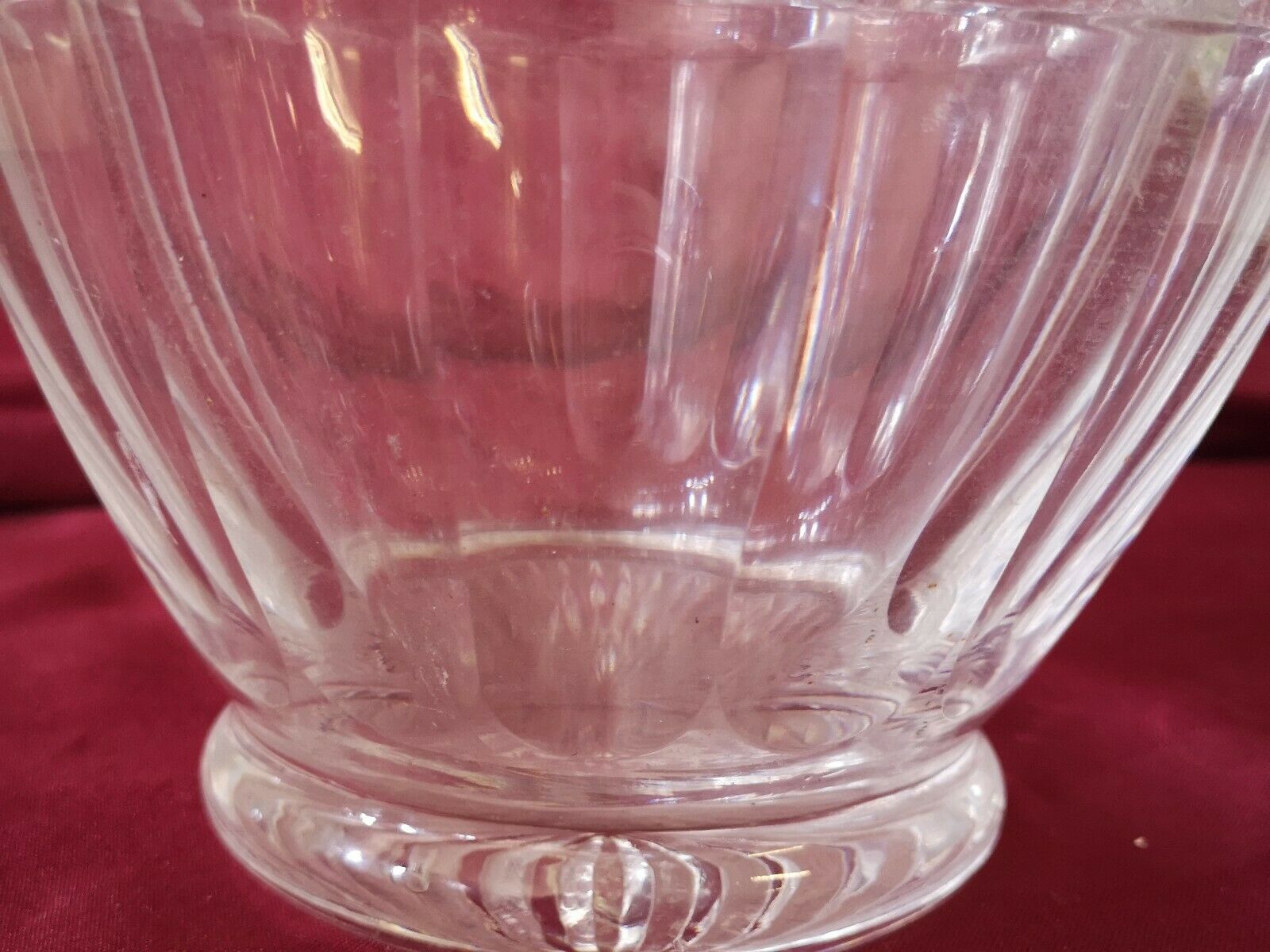 Crystal vase baluster shape