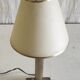 Table lamp in gilded brass and marble - mid 20th century.