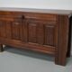 Commode / table d'appoint en chêne sculpté hollandais du milieu du XVIIIe siècle