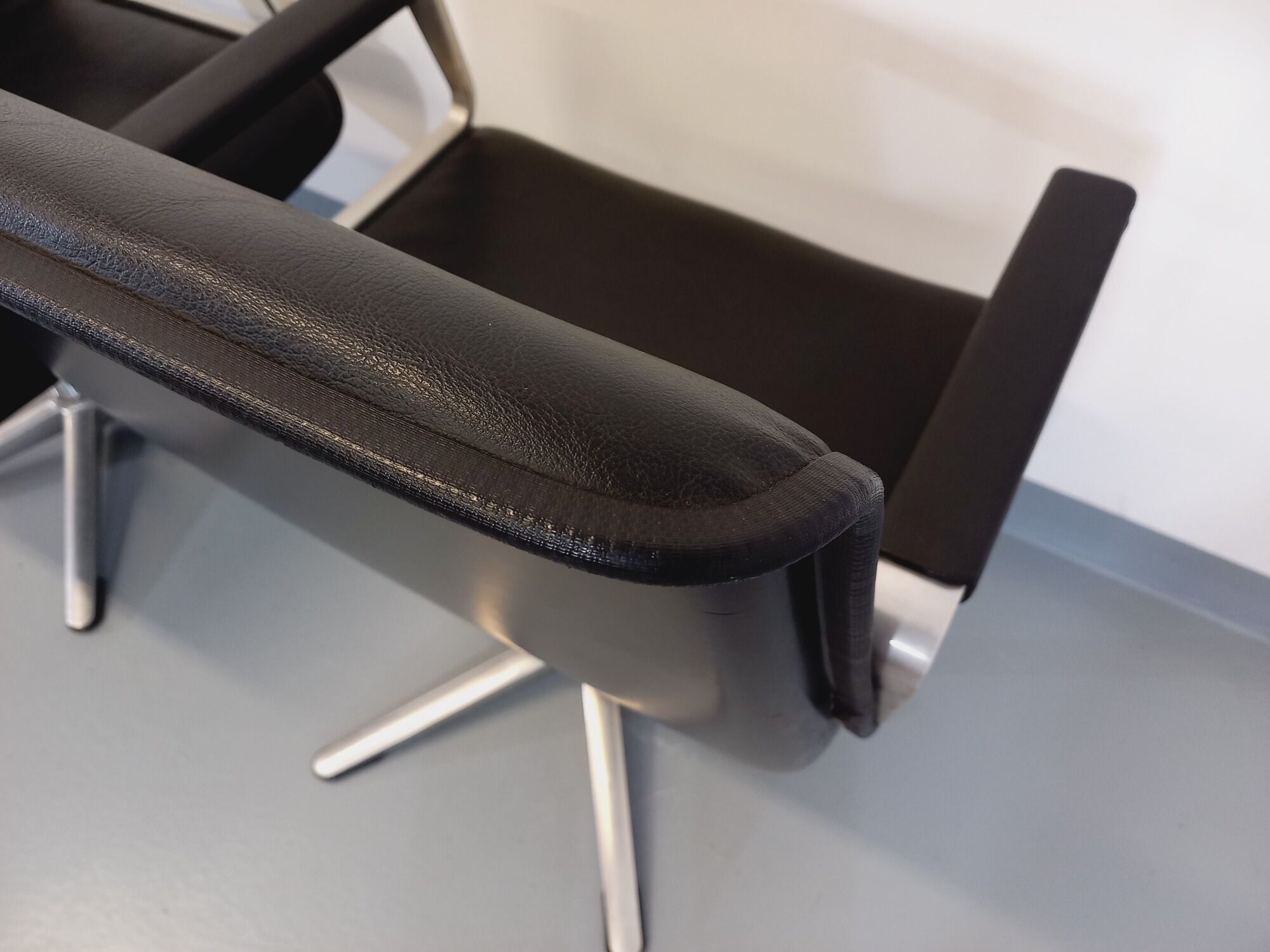 Pair of vintage office armchairs from the 60s and 70s by Wilkhahn