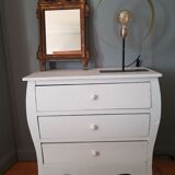 Commode blanche 3 tiroirs