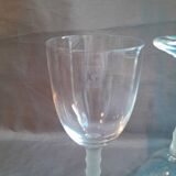 Set of two crystal glasses