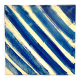 Abstract Blue Oil Painting