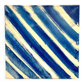 Abstract Blue Oil Painting