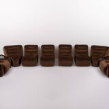 Groupe de sièges modulaires italiens modernes du milieu du siècle, années 1970