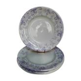 4 plates for dessert art nouveau Longwy
