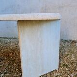 Travertine coffee table