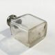 Art Deco hip flask, crystal, France, 1930s