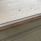 XXL walnut trade counter with multiple drawers