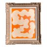 Framed abstract painting