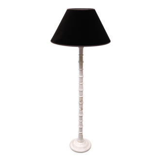 White Marble floor lamp Regency Italy 1970s