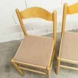 Modernist convertible oval table set and 4 matching chairs 1990