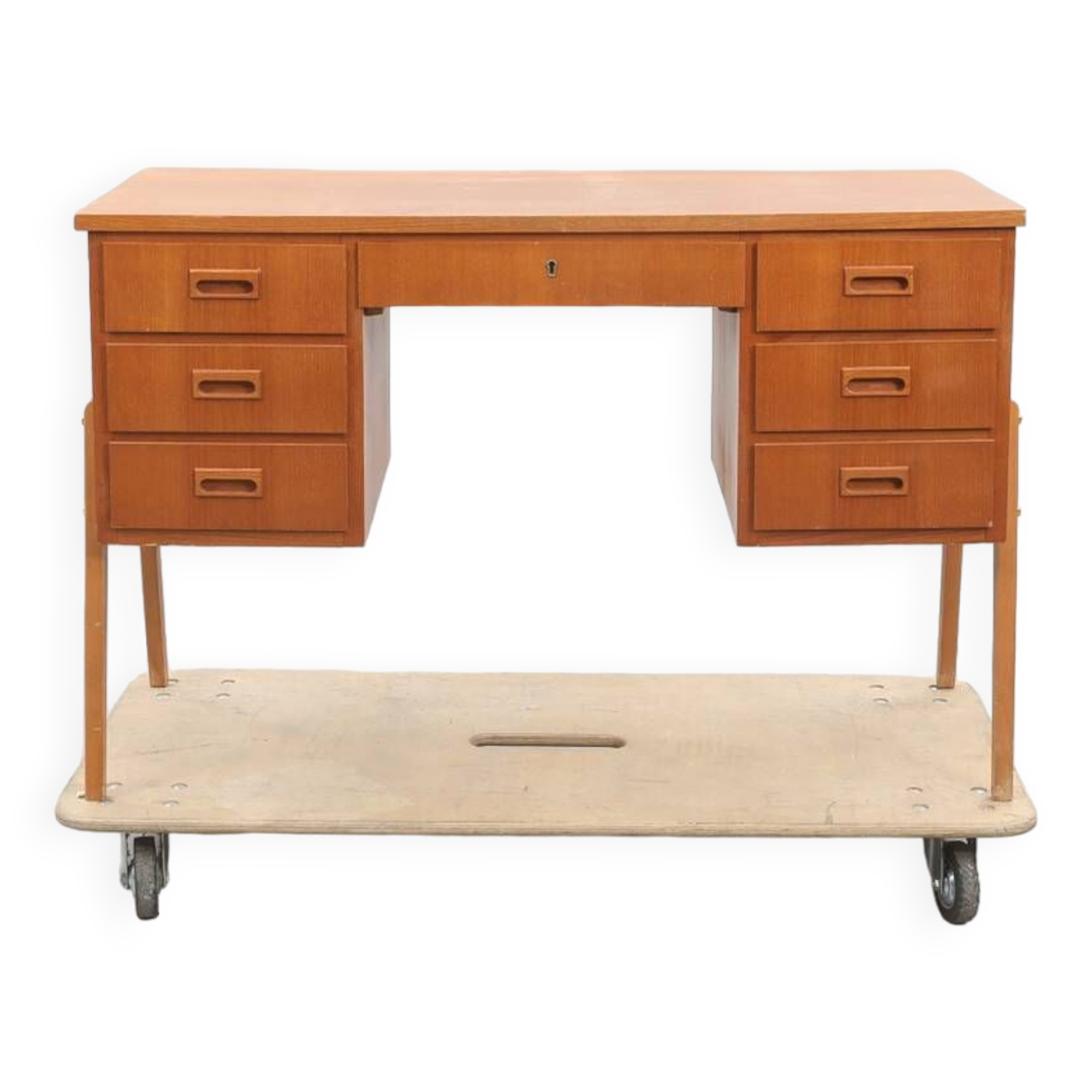 Bureau vintage Scandinave en teck 1960 Suède