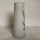 Antique opaline vase with enamelled flowers