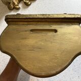 Pair of wooden consoles