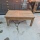 Old oak coffee table with a drawer