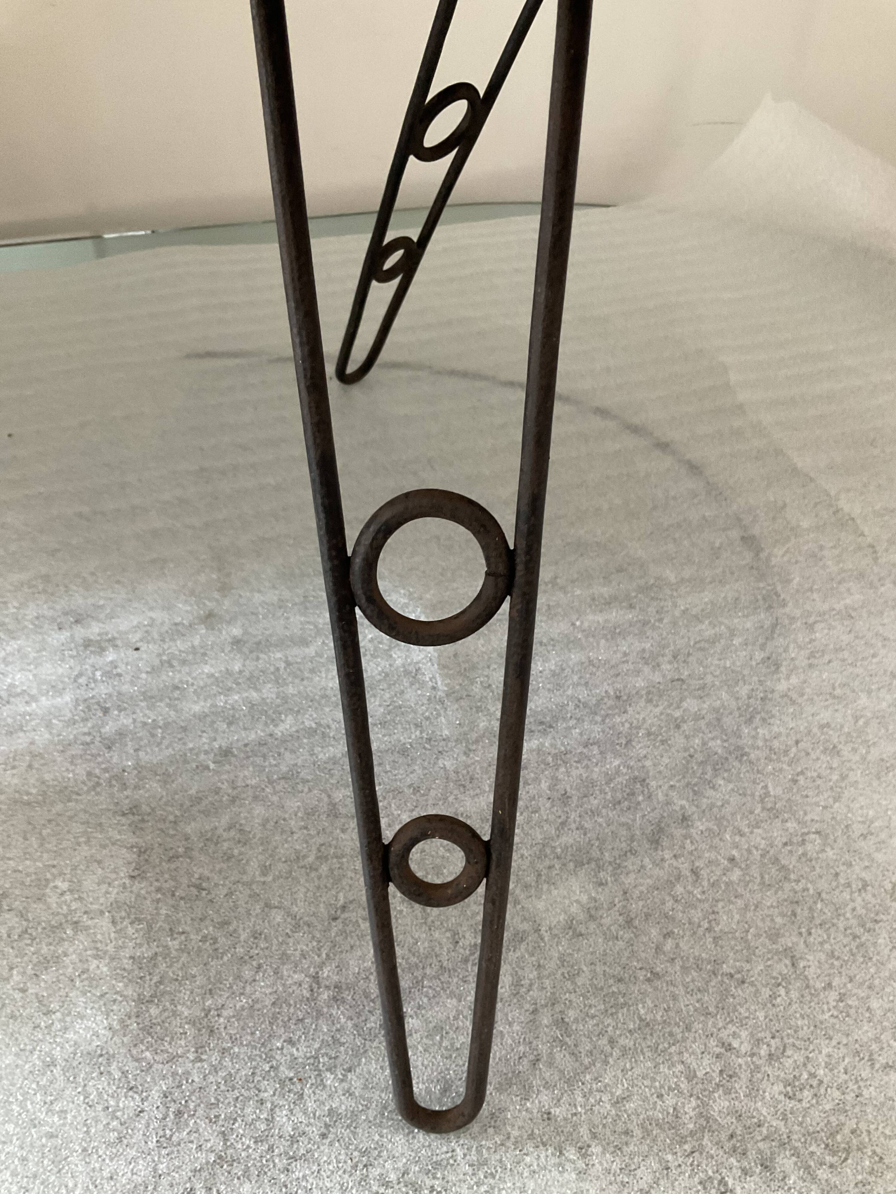 Free-form tripod coffee table from the 50s and 60s