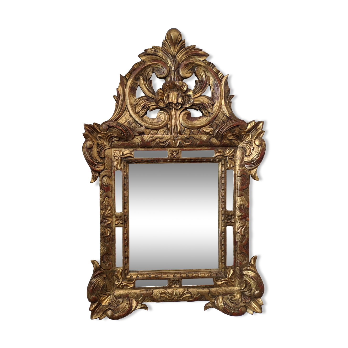 Gilded wooden mirror 69x38cm