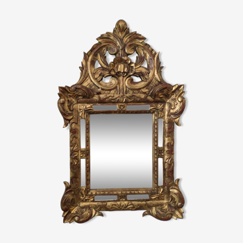 Gilded wooden mirror 69x38cm