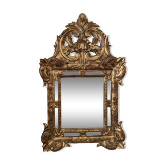 Gilded wooden mirror 69x38cm