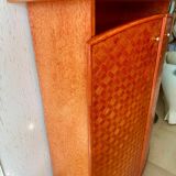 Small bamboo and rattan wardrobe circa 1980