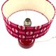 Space Age red glass table lamp, Italy 1960s