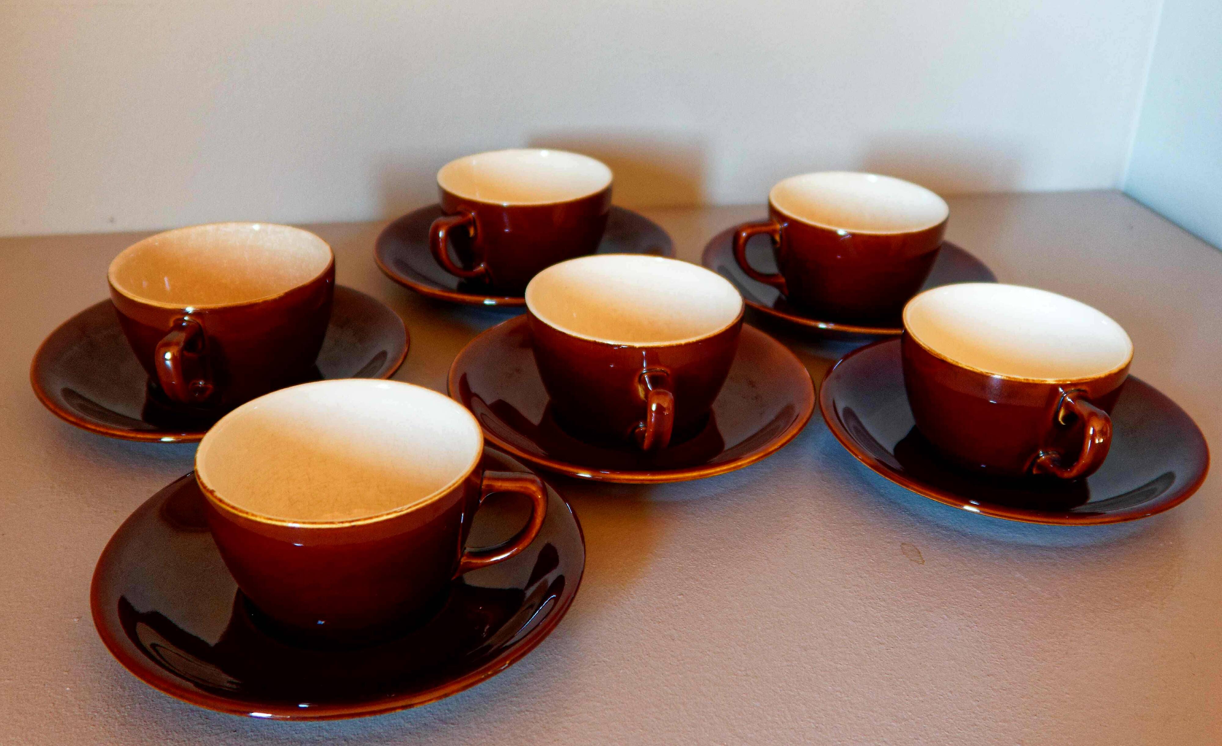 Lot 6 cups of Villeroy & Boch lunch made in Luxembourg